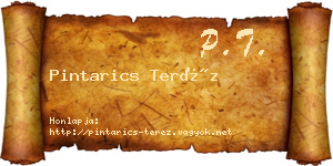 Pintarics Teréz névjegykártya
